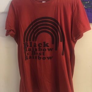 Used Goth Black Blood Rainbow T-Shirt